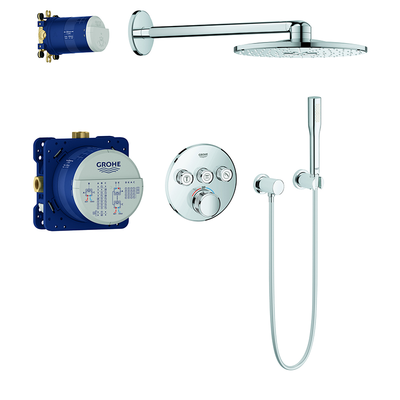 Grohe Grohtherm SmartControl Duschsystem mit Thermostat & Kopfbrause Rainshower 310