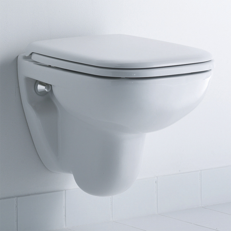 Duravit D-Code Wand-WC ohne Spülrand, weiß, Tiefspüler
